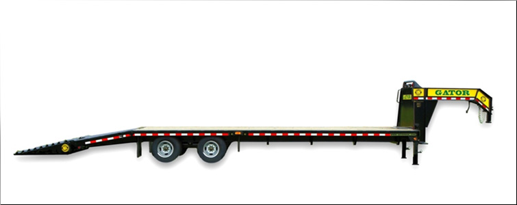 Gooseneck Flat Bed Equipment Trailer | 20 Foot + 5 Foot Flat Bed Gooseneck Equipment Trailer For Sale   Hamilton County, Tennessee